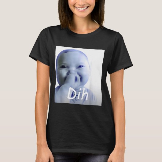 Grappig T-shirt Ai Baby Dih Meme Brainrot (Voorkant)