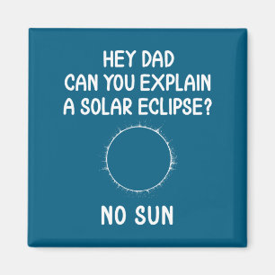 Grappig T-shirt Eclips Zonne Zwartgat Astronomie Magneet