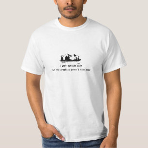 grappig t-shirt ging naar buiten zodra het t-shirt