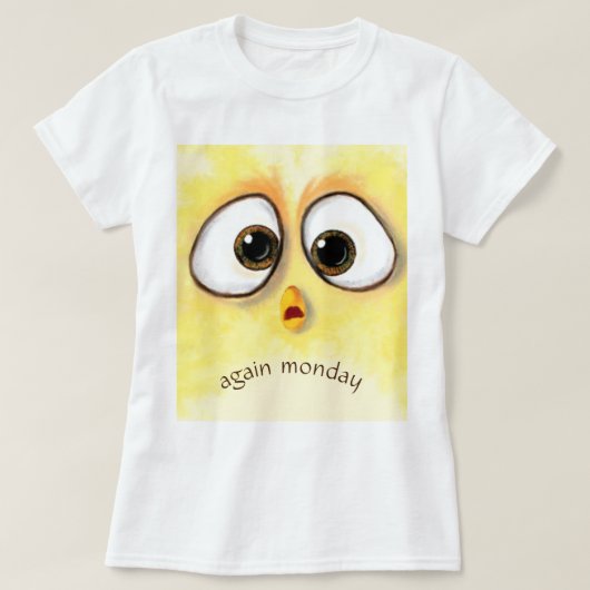 Grappig T-shirt grote verrassde ogen - aangepaste  (Design voorkant)
