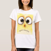 Grappig T-shirt grote verrassde ogen - aangepaste  (Voorkant)