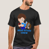 grappig T-shirt "HEAD START CREW" (Voorkant)