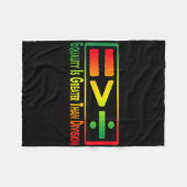 Grappig T-shirt Juneteenth Gelijkheid Is Groter Da Fleece Deken (Voorkant (Horizontaal))