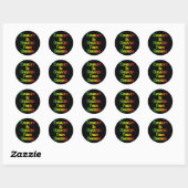 Grappig T-shirt Juneteenth Gelijkheid Is Groter Da Ronde Sticker (Vel)