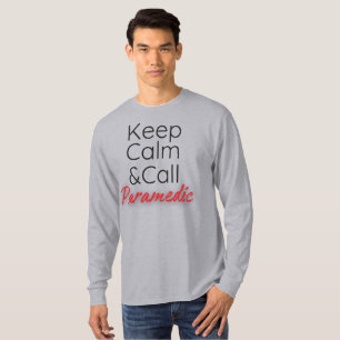 Grappig T-shirt Keep Calm&Call Paramedic