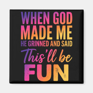Grappig T-shirt Mannen Vrouwen Sarcasme Christelij Magneet
