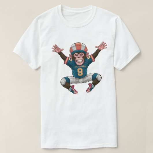 Grappig T-shirt met aap – Mooie en speelse design” (Design voorkant)