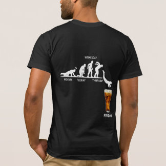 Grappig T-Shirt met Bierliefhebber op de Achterkan