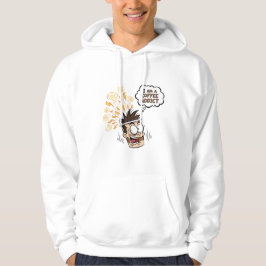Grappig T-shirt met cartoon hoodie voor koffievers