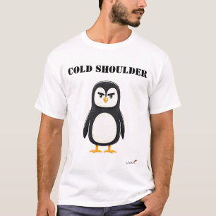 Grappig T-shirt met chagrijnige pinguïn en koude s