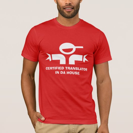 Grappig T-shirt met citaat voor vertaler (Voorkant)