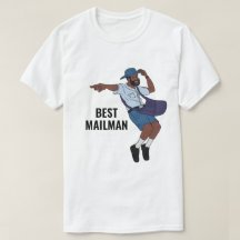 Grappig T-Shirt met Dansende Postbode waardering
