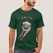 Grappig T-shirt met Happy Struisvogel - Smile (Voorkant)