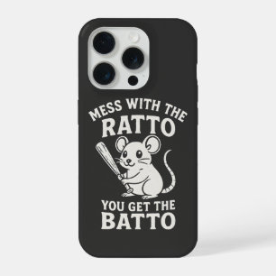 Grappig T-shirt met 'Mess with the Ratto You Get t iPhone 15 Pro Case