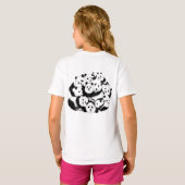 Grappig T-shirt met Panda Familie (Achterkant volledig)