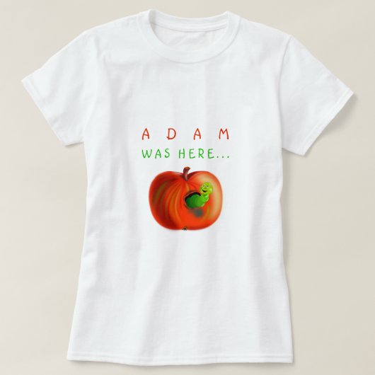 Grappig T-shirt met Paradise Apple -  (Design voorkant)