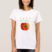 Grappig T-shirt met Paradise Apple -  (Voorkant)