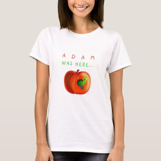 Grappig T-shirt met Paradise Apple -  (Voorkant)