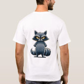 Grappig T-shirt met praterige wasbeer (Achterkant)