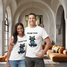 Grappig T-shirt met praterige wasbeer