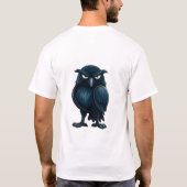 Grappig T-shirt met raaf en 'Bad Omens Only' tekst (Achterkant)