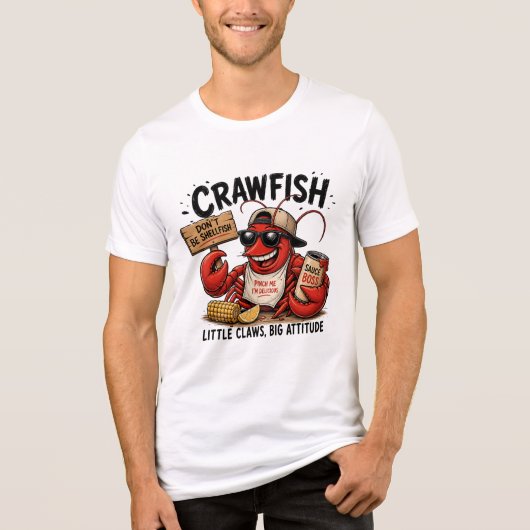 Grappig T-shirt met rivierkreeften – Schattig Caju (Voorkant)