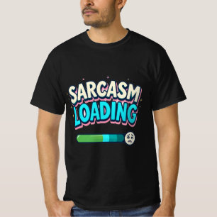 Grappig T-shirt met sarcasme aan het laden
