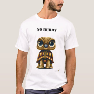 Grappig T-shirt met Schildpad 'Geen Haast'