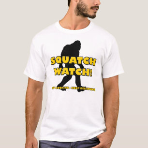 Grappig T-shirt met Squatch Watch Sasquatch Bigfoo
