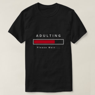 Grappig T-shirt met tekst voor volwassenen - wacht