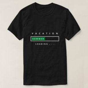 Grappig T-shirt met tekst Zomervakantie laden