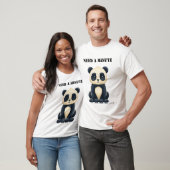 Grappig T-Shirt met Vermoeide Panda - Even een min (Unisex)