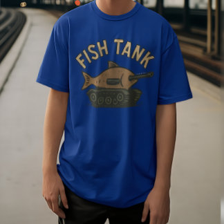 Grappig T-shirt met visvijvergrap voor aquariumlie