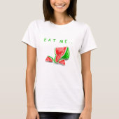 Grappig T-shirt met watermeloen - Custom Text (Voorkant)