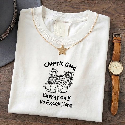 Grappig T-shirt met wilde kip