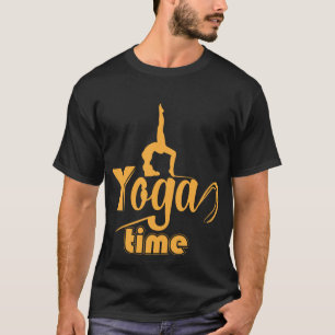 Grappig T-shirt met yogatijd-contortionist-grafiek