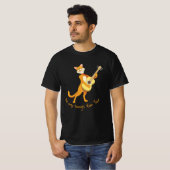 Grappig T-shirt met zingende kat (Voorkant volledig)