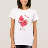 Grappig T-shirt met zoete sappige watermeloenen (Voorkant)