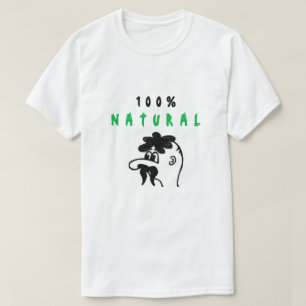 Grappig T-shirt Natural 100% - Aangepaste tekst