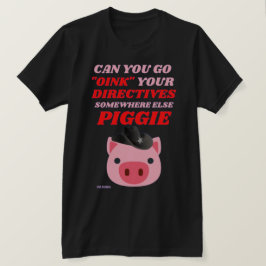 grappig T-shirt "OINK PIGGIE"
