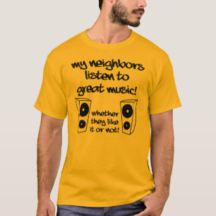 Grappig T-shirt om naar geweldige muziek te luiste
