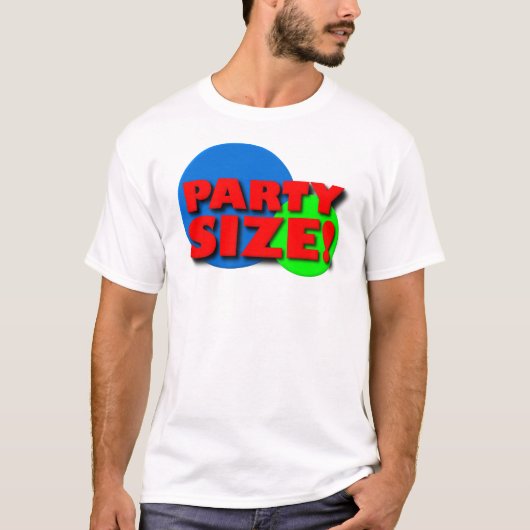 Grappig T-shirt over groepsgrootte (Voorkant)