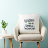 Grappig T-shirt over informatica - Eet Slaap Codee Kussen (Stoel)