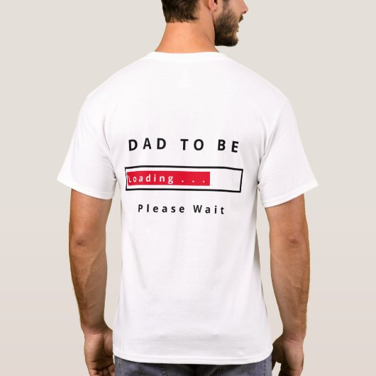 Grappig T-shirt papa om tekst te laden - alsjeblie (Achterkant)