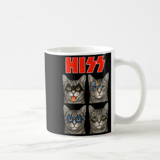 Grappig T-shirt Retro Kat Rock Muziek Concert Koffiemok