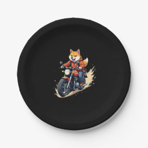 Grappig T-shirt, Shiba Inu, motorfiets, hond, mari Papieren Bordje