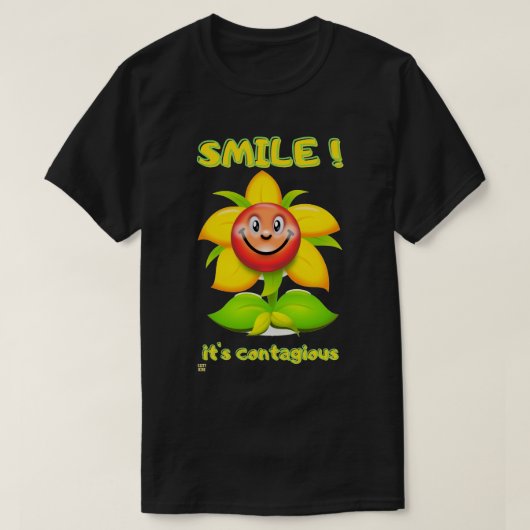grappig T-shirt "SMILE" (Design voorkant)