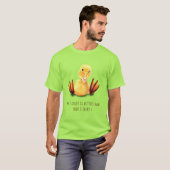 Grappig T-shirt Speelse Gele Eend - Aangepaste Tek (Voorkant volledig)
