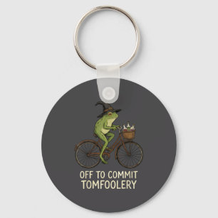 Grappig T-shirt Uit Commit Tomfoolery Cottagecore Sleutelhanger