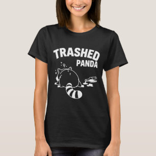 Grappig T-shirt Vernielde Panda Wasbeer Wordt Dron